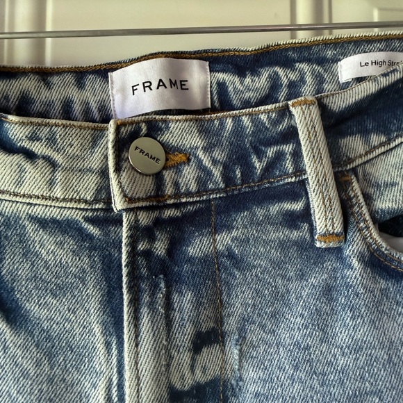 FRAME Woman’s Le High Straight Ankle Crop Denim Jeans - Picture 4 of 9